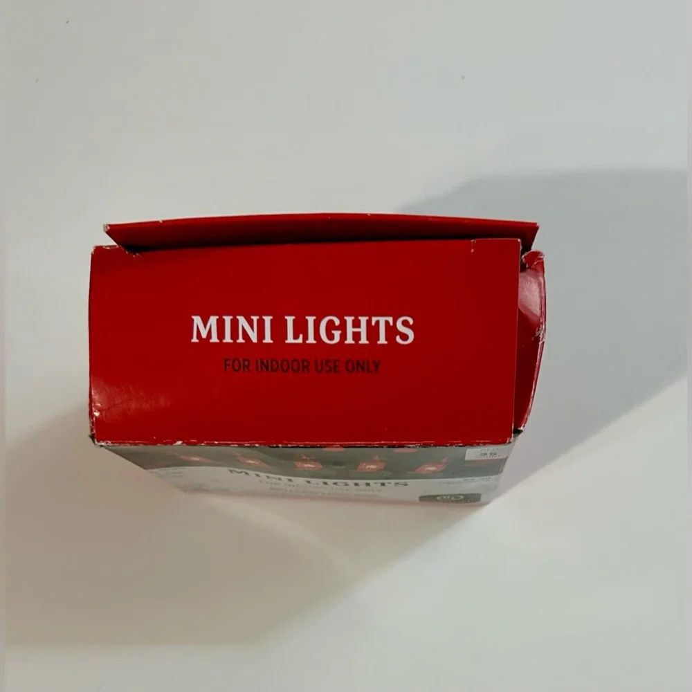 Lot of 3 - LED Red Fairy & Mini Lights Battery Operated & Corded